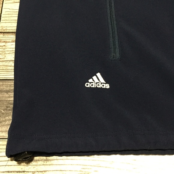 Adidas Notre Dame Softshell Fleece Lined Jacket Men’s L Navy Blue Full Zip - Picture 9 of 11